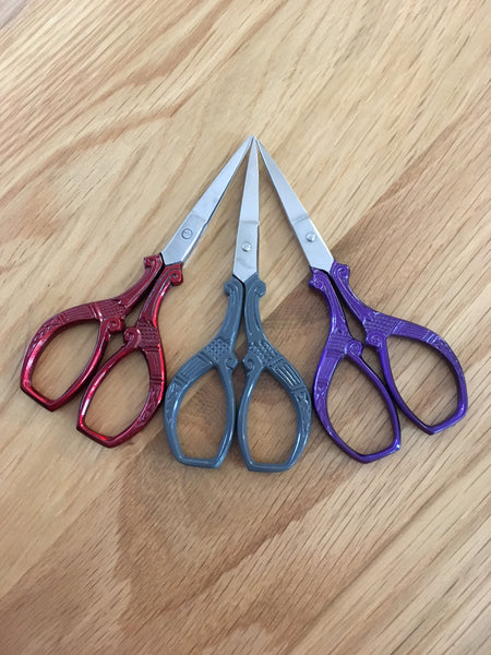 3.5" square style coloured scissors - etui coterie