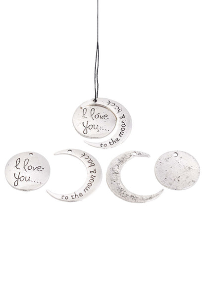 Love you to the moon and back - charm - etui coterie
