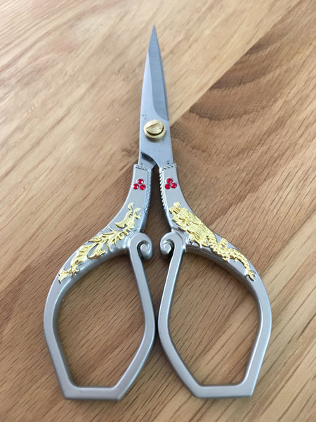 6" decorated tailor scissors - etui coterie