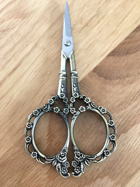 Floral Scissors 4.5" - etui coterie