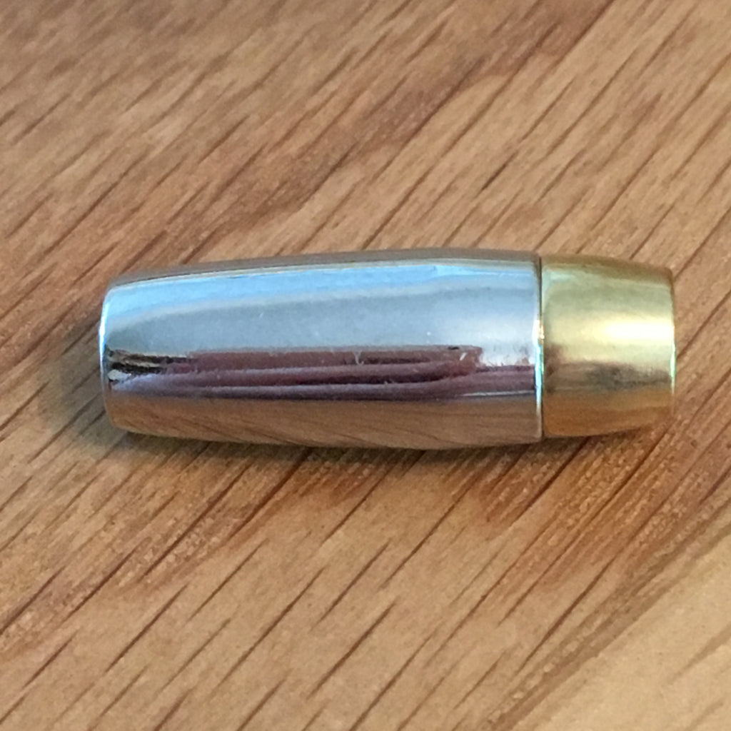 Two Tone Bullet Magnetic Barrel Clasp - etui coterie