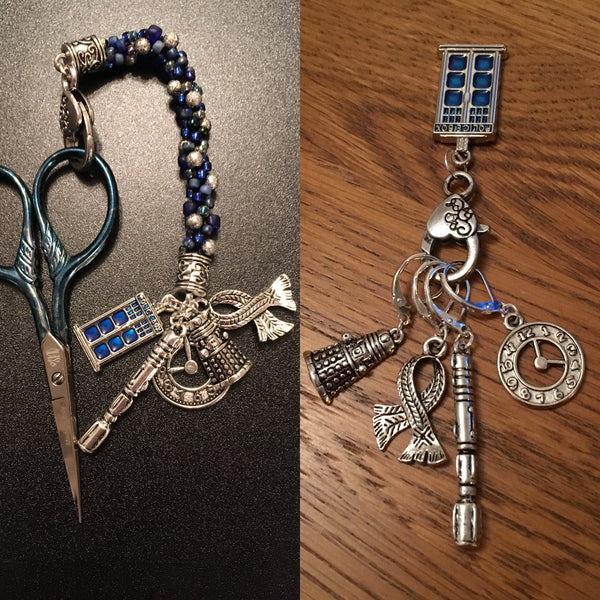 Dr Who Key Ring Stitch Markers - etui coterie