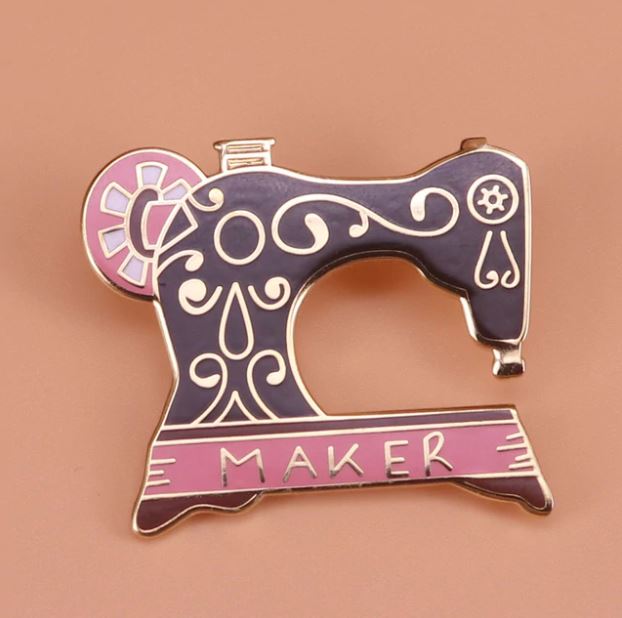 Sewing Machine Maker Pin Badge