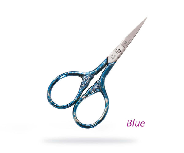 3.5" Optima Lions Tail Premium Coloured Scissors - etui coterie