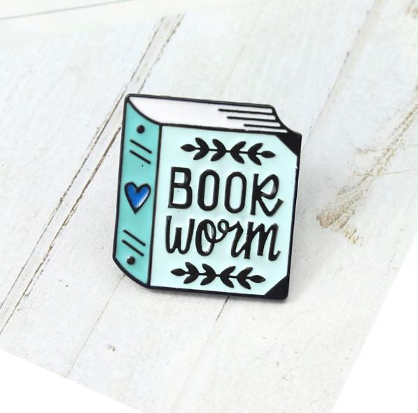 Bookworm Pin Badge