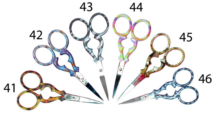 3.5" coloured handled embroidery scissors - etui coterie