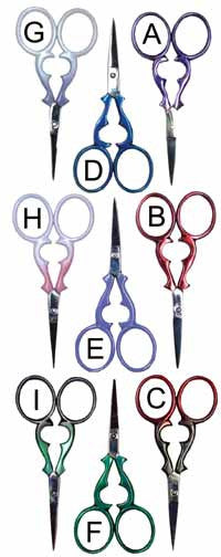 3.5" Coloured Handled Scissors - etui coterie