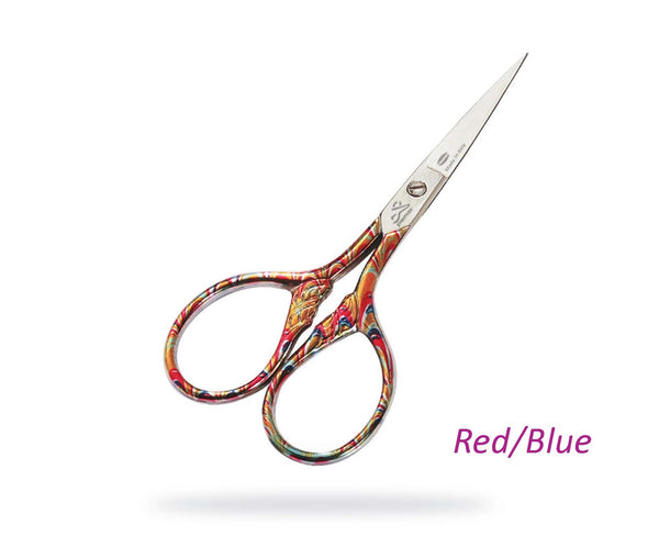 3.5" Optima Lions Tail Premium Coloured Scissors - etui coterie